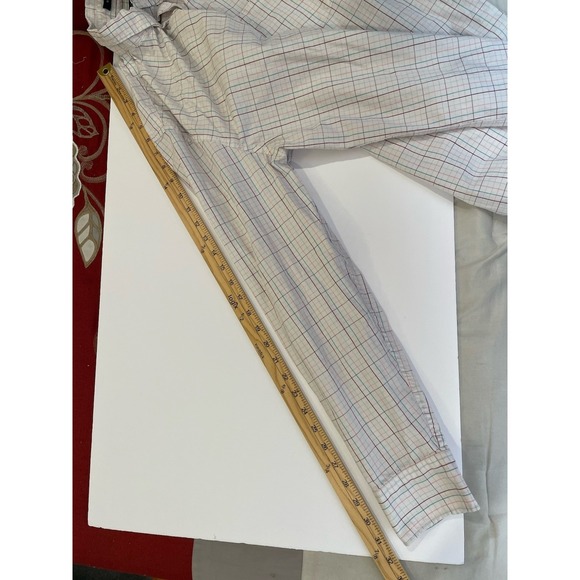 J.Crew Flex Washed Shirt Mens XL Slim White Plaid Cotton Casual Business NWOT - Picture 7 of 7
